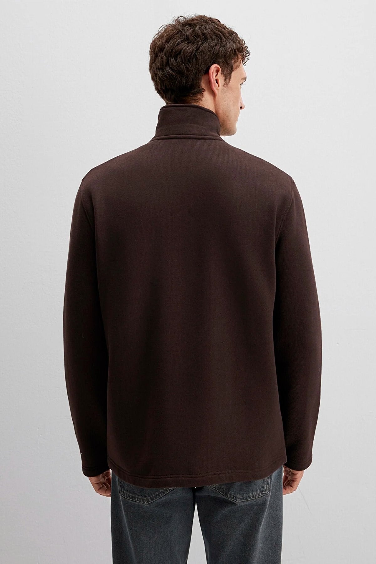 MAVİ ERKEK HALF ZIP SWEATSHIRT Ganache 0S10519-89103