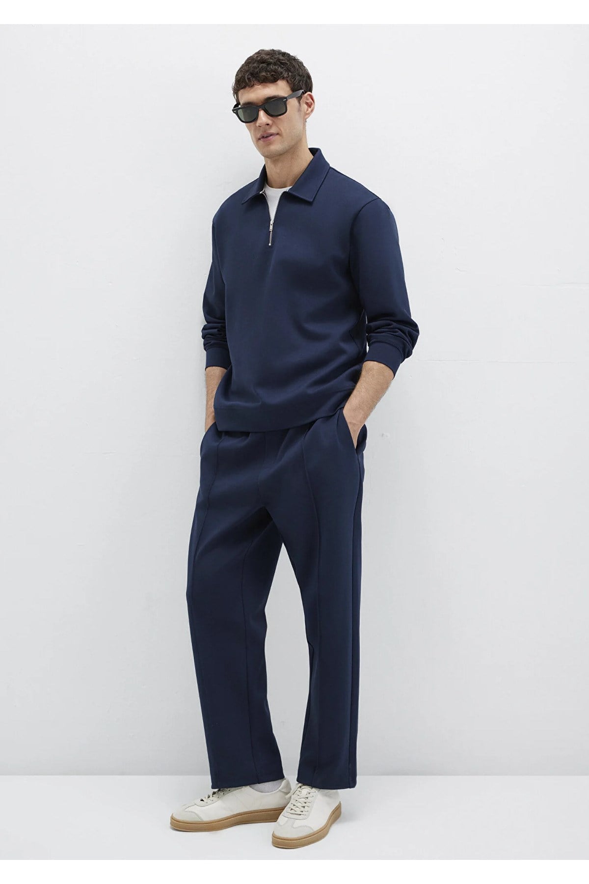 MAVİ ERKEK HALF ZIP SWEATSHIRT Safir Lacivert 0S10382-80872