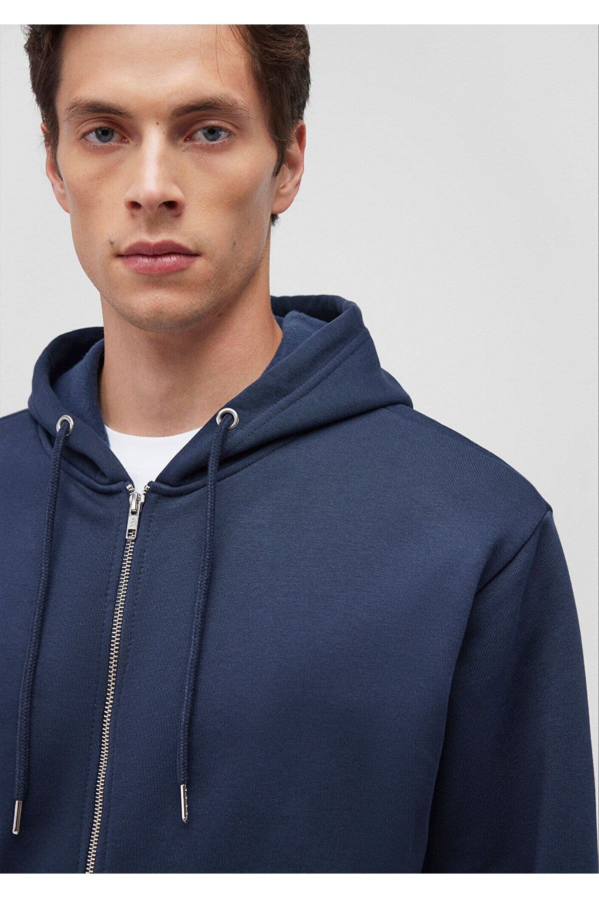 MAVİ ERKEK KAPÜŞONLU SWEATSHIRT  Gece Lacivert 0S10277-70490