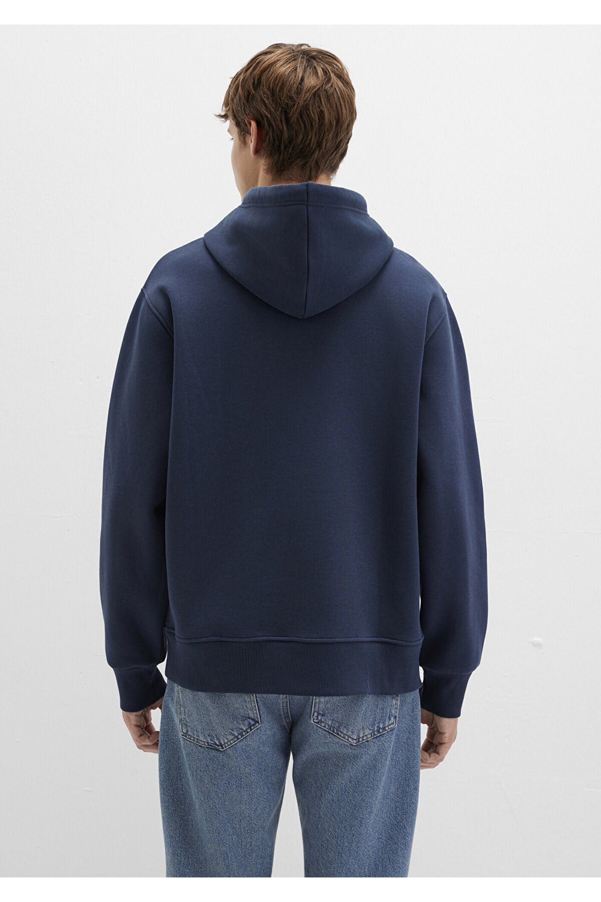 MAVİ ERKEK KAPÜŞONLU SWEATSHIRT Gece Lacivert
