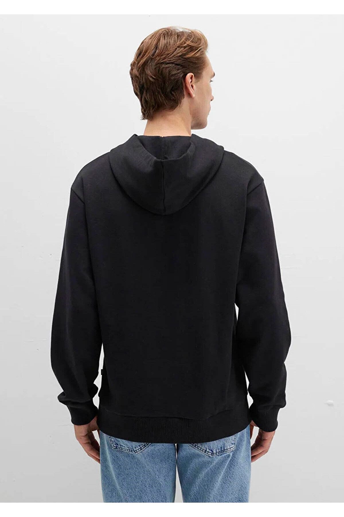 MAVİ ERKEK KAPÜŞONLU SWEATSHIRT Siyah 0S10417-900