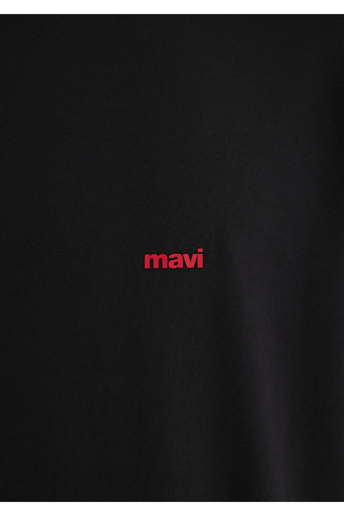 MAVİ ERKEK MAVİ BASKILI TİŞÖRT Siyah 0612216-900