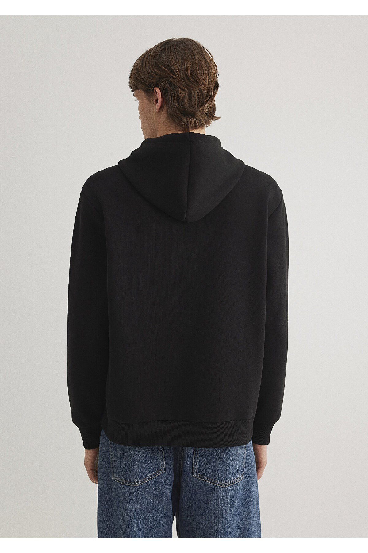 MAVİ ERKEK MAVİ KAPÜŞONLU SWEATSHIRT Siyah 0S10326-900