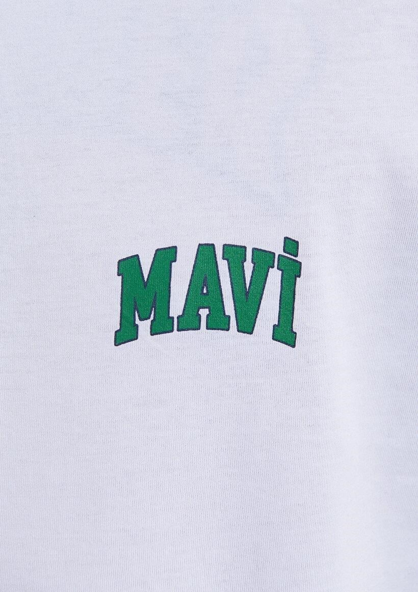 MAVİ ERKEK MAVİ LOGO TİŞÖRT Beyaz 0611714-620