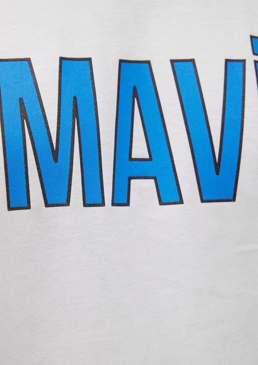 MAVİ ERKEK MAVİ LOGO TİŞÖRT Beyaz 066842-620