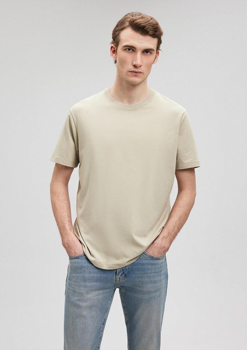 MAVİ ERKEK Natural dyed Tee Soluk Haki 0611273-71769