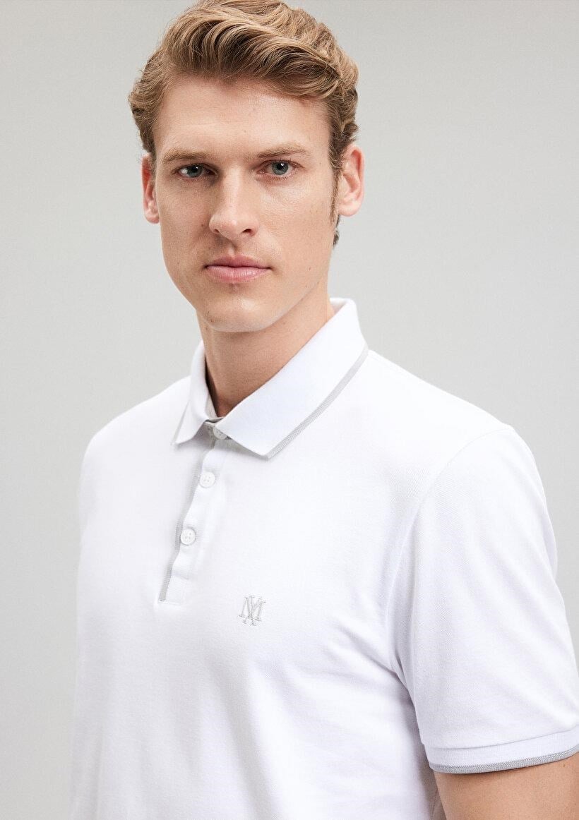 MAVİ ERKEK POLO TİŞÖRT Beyaz 062373-27879