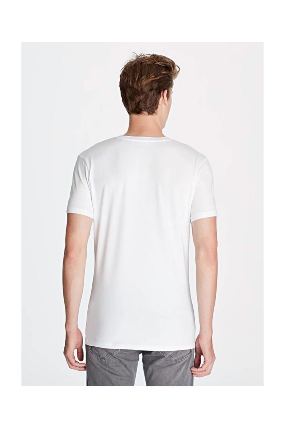 MAVİ ERKEK STRETCH TİŞÖRT Beyaz 061747-620