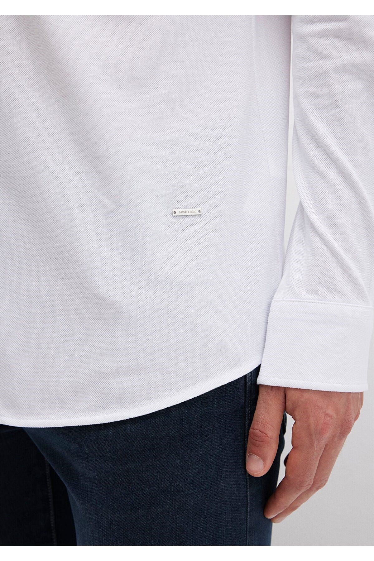 MAVİ ERKEK UZUN KOL GÖMLEK BEYAZ 0211660-620