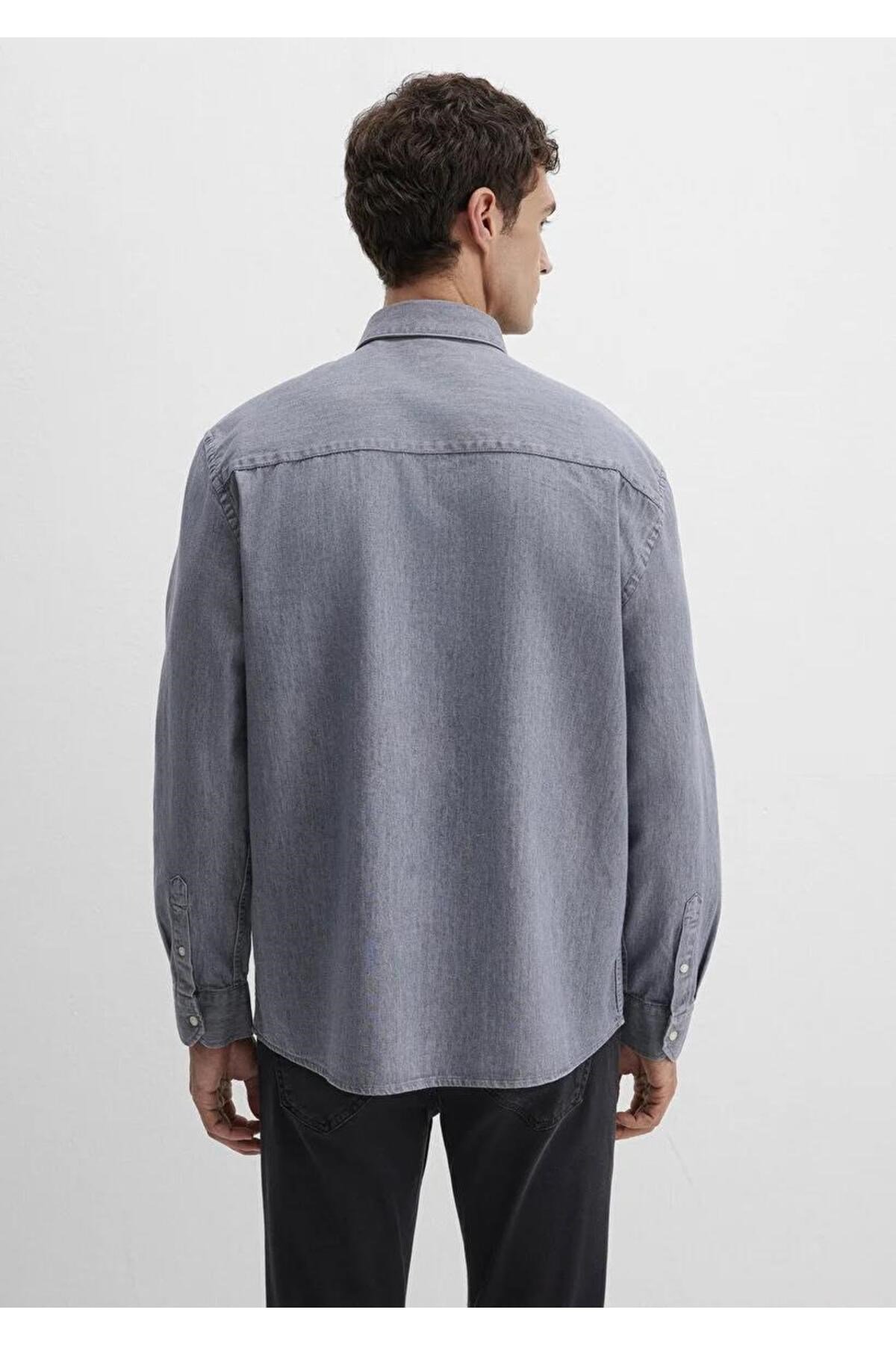 MAVİ ERKEK UZUN KOL GÖMLEK Grey Indigo 0211765-89892