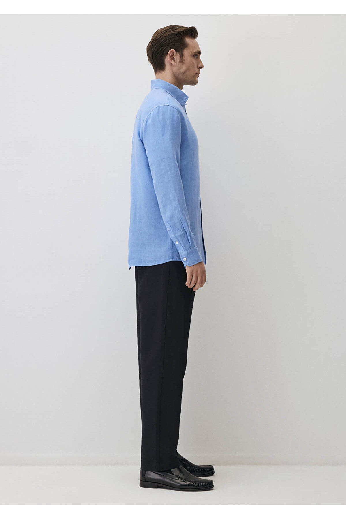 MAVİ ERKEK UZUN KOL GÖMLEK Soft Chambray 0211496-89517