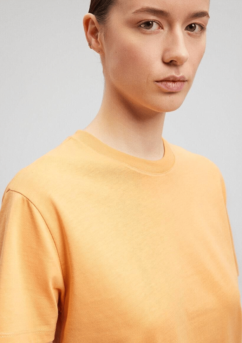 MAVİ KADIN BASIC SHORT SLEEVE TEE Apricot Tan 1600965-71405