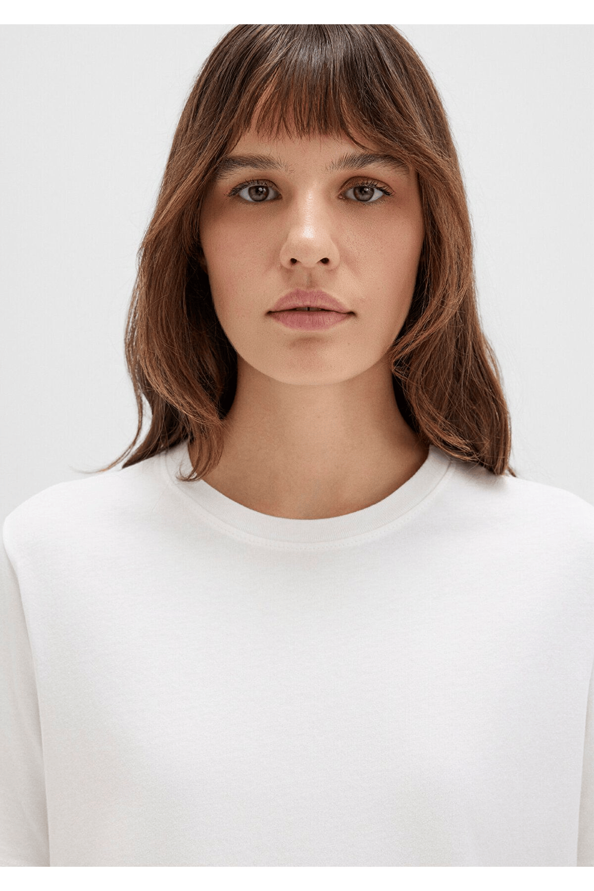 MAVİ KADIN BASIC SHORT SLEEVE TEE Kırık Beyaz 1600965-33389