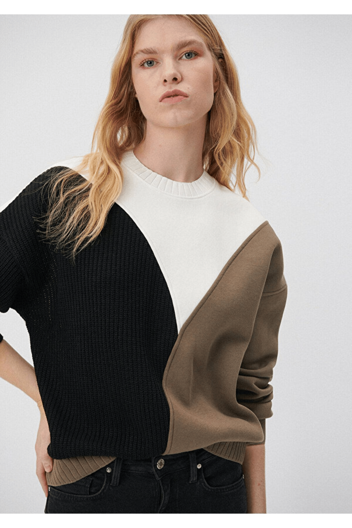 MAVİ KADIN BİSİKLET YAKA SWEATSHIRT Hindistan Ceviz 1S10018-80194