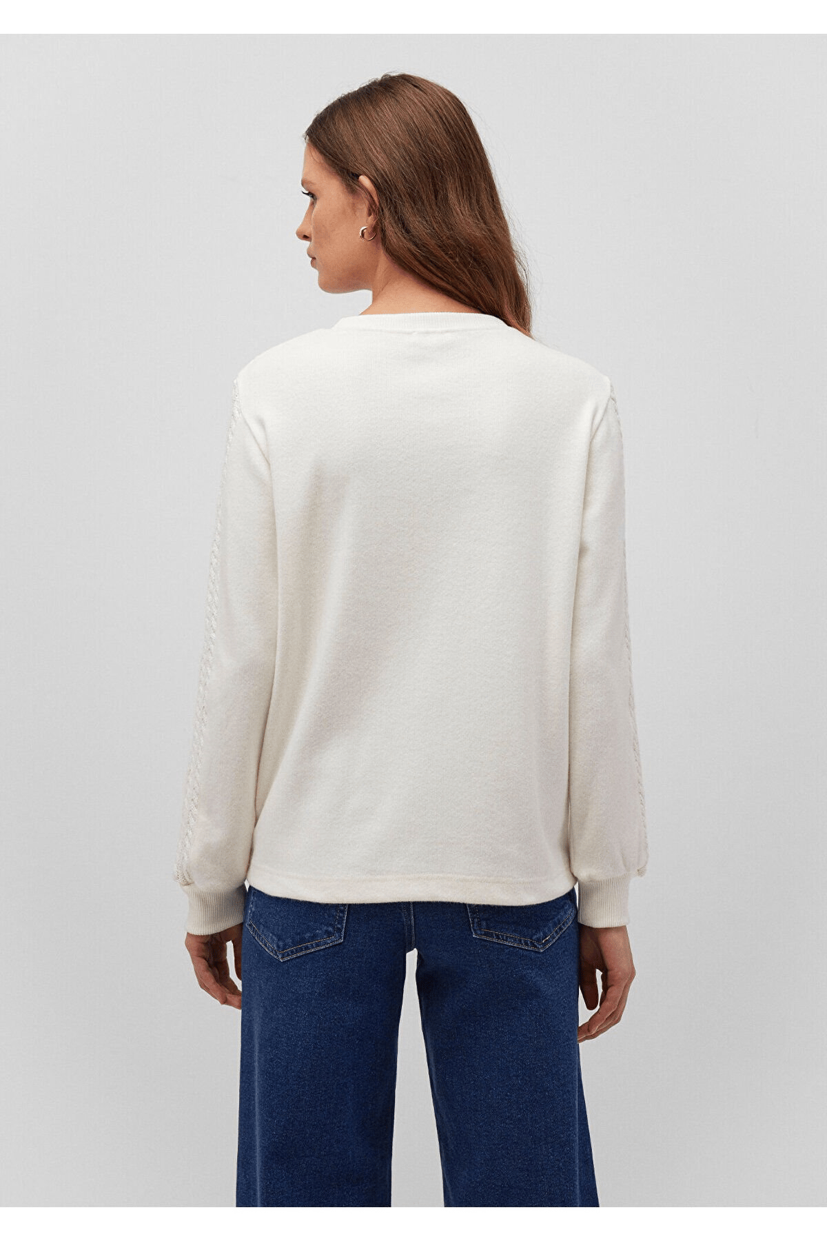 MAVİ KADIN BİSİKLET YAKA SWEATSHIRT Hindistan Ceviz 1S10292-80194