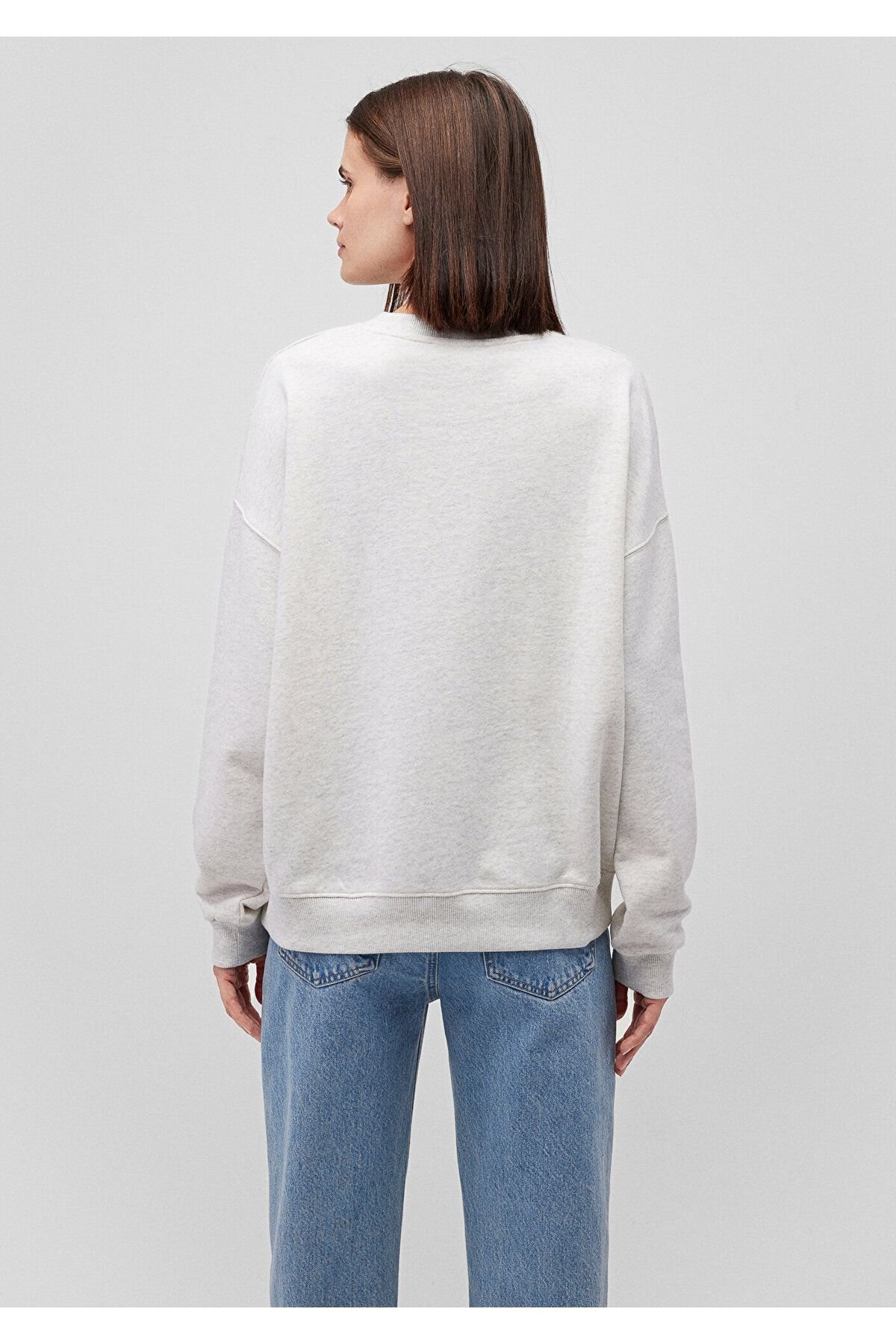 MAVİ KADIN BISIKLET YAKA SWEATSHIRT Light Grey Mela 1S10160-87033