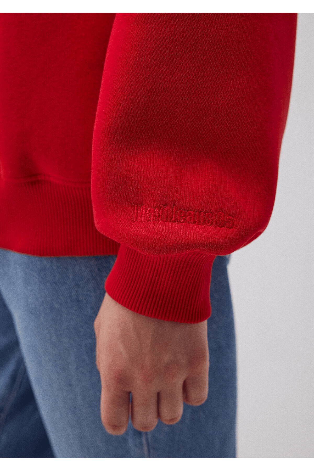 MAVİ KADIN BİSİKLET YAKA SWEATSHIRT Parlak Kırmızı 1610198-80791