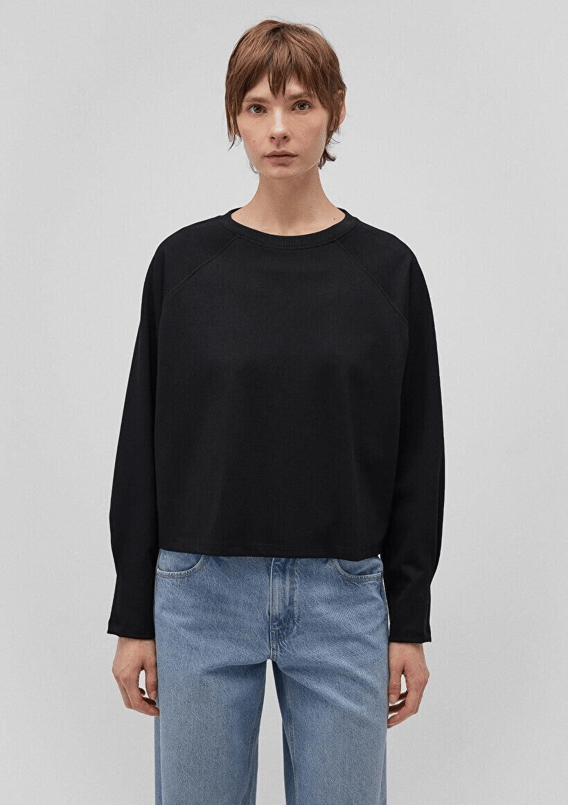 MAVİ KADIN BISIKLET YAKA SWEATSHIRT Siyah 1S10150-900