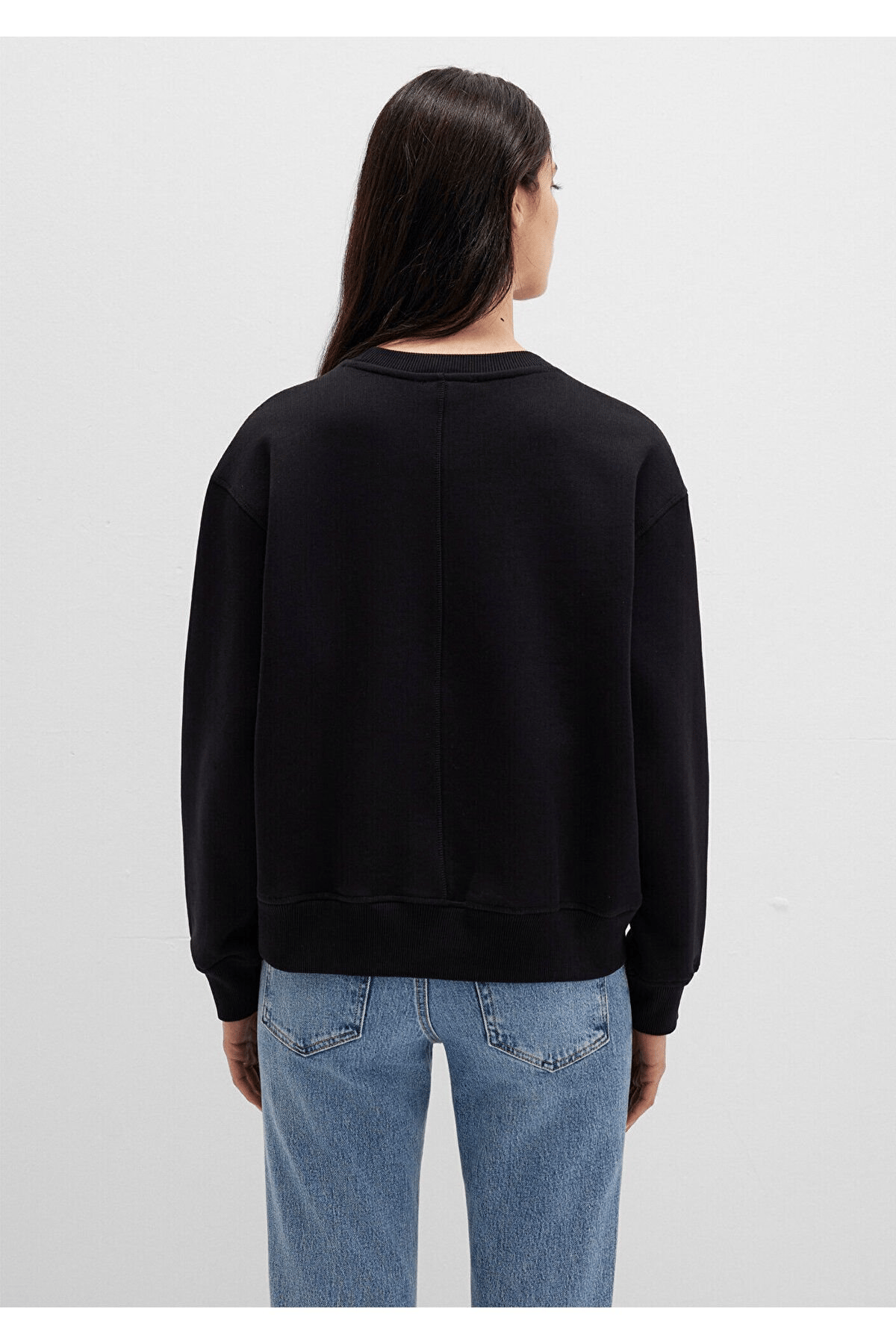 MAVİ KADIN BİSİKLET YAKA SWEATSHIRT Siyah 1S10390-900