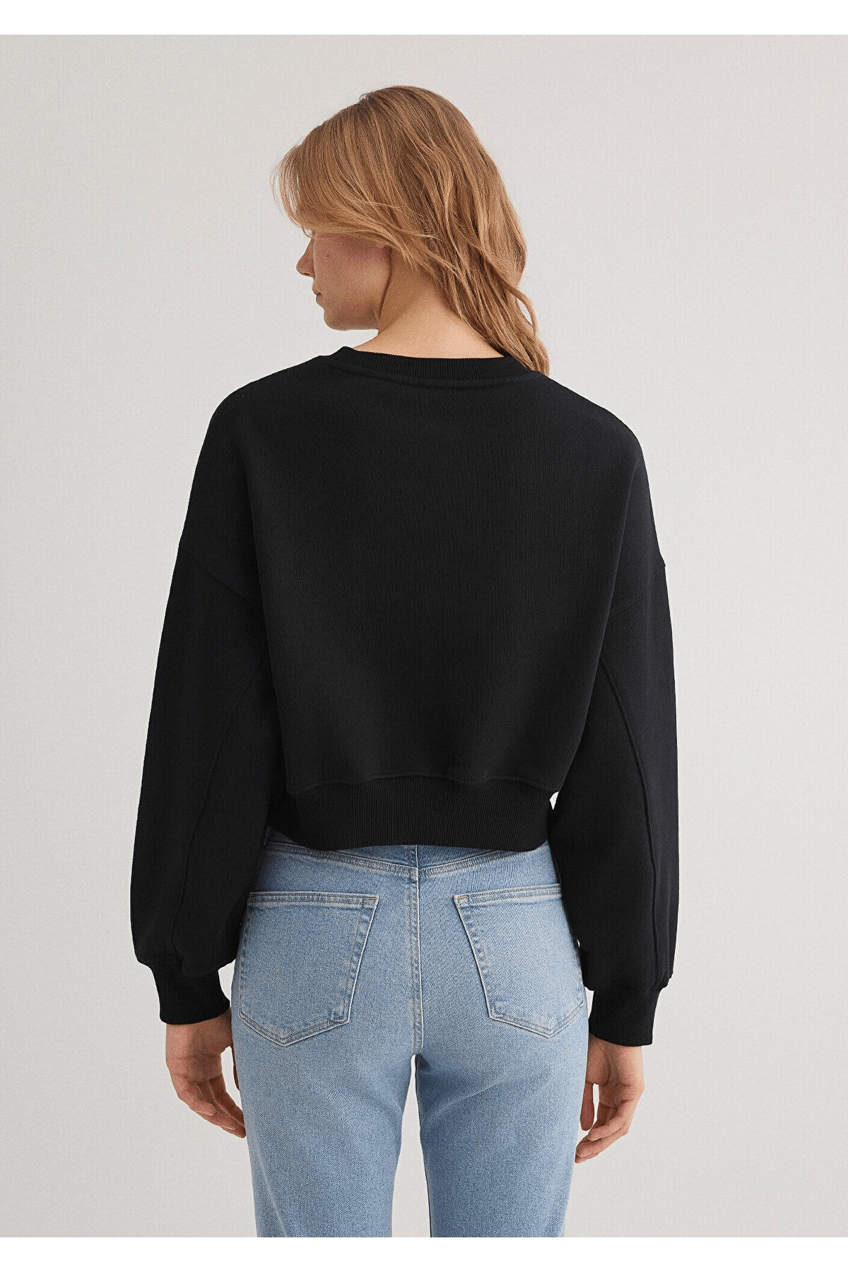 MAVİ KADIN BISIKLET YAKA SWEATSHIRT Siyah 1S10307-900