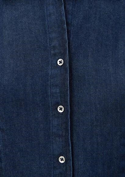 MAVİ KADIN DENİM GÖRÜNÜMLÜ GÖMLEK DARK INDIGO 1210625-85481
