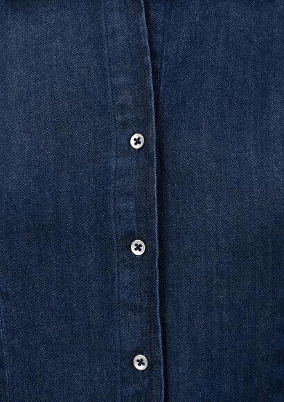 MAVİ KADIN DENİM GÖRÜNÜMLÜ GÖMLEK DARK INDIGO 1210625-85481