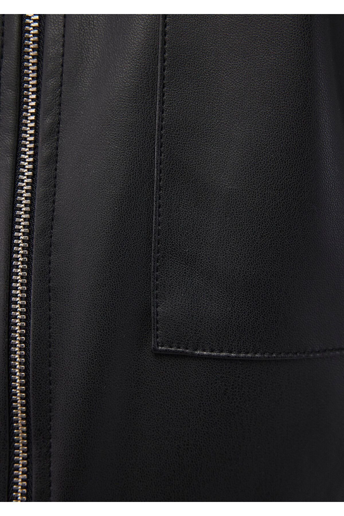 MAVİ KADIN DOKUMA OVERSHIRT Siyah 1210967-900