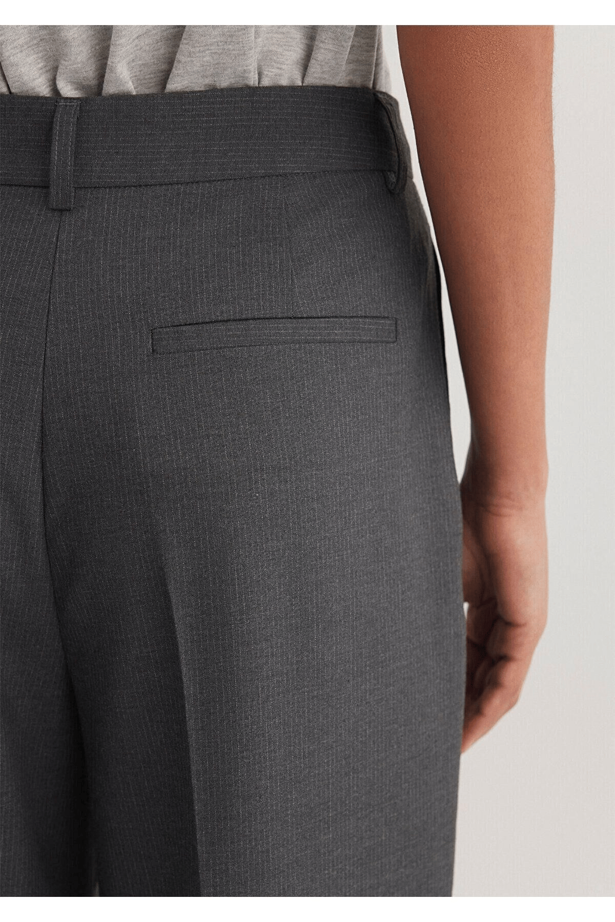 MAVİ KADIN DOKUMA PANTOLON Antrasit Pin Stripe 1010948-89329