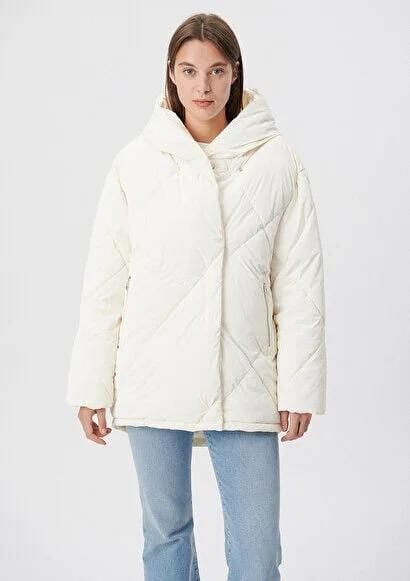 MAVİ KADIN HOODED JACKET Kırık Beyaz 1110087-70052
