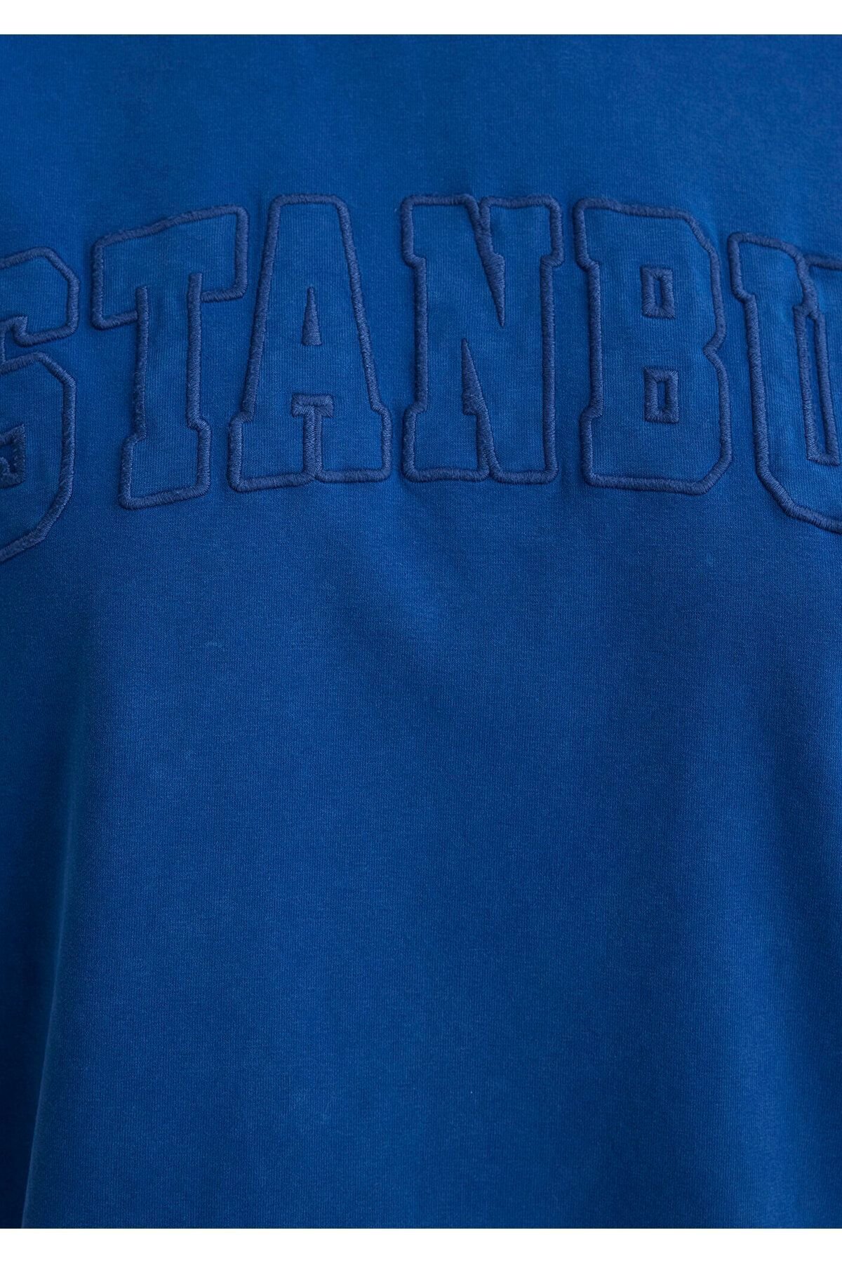 MAVİ KADIN ISTANBUL BASKILI TİŞÖRT Galaxy Blue 1613219-88121