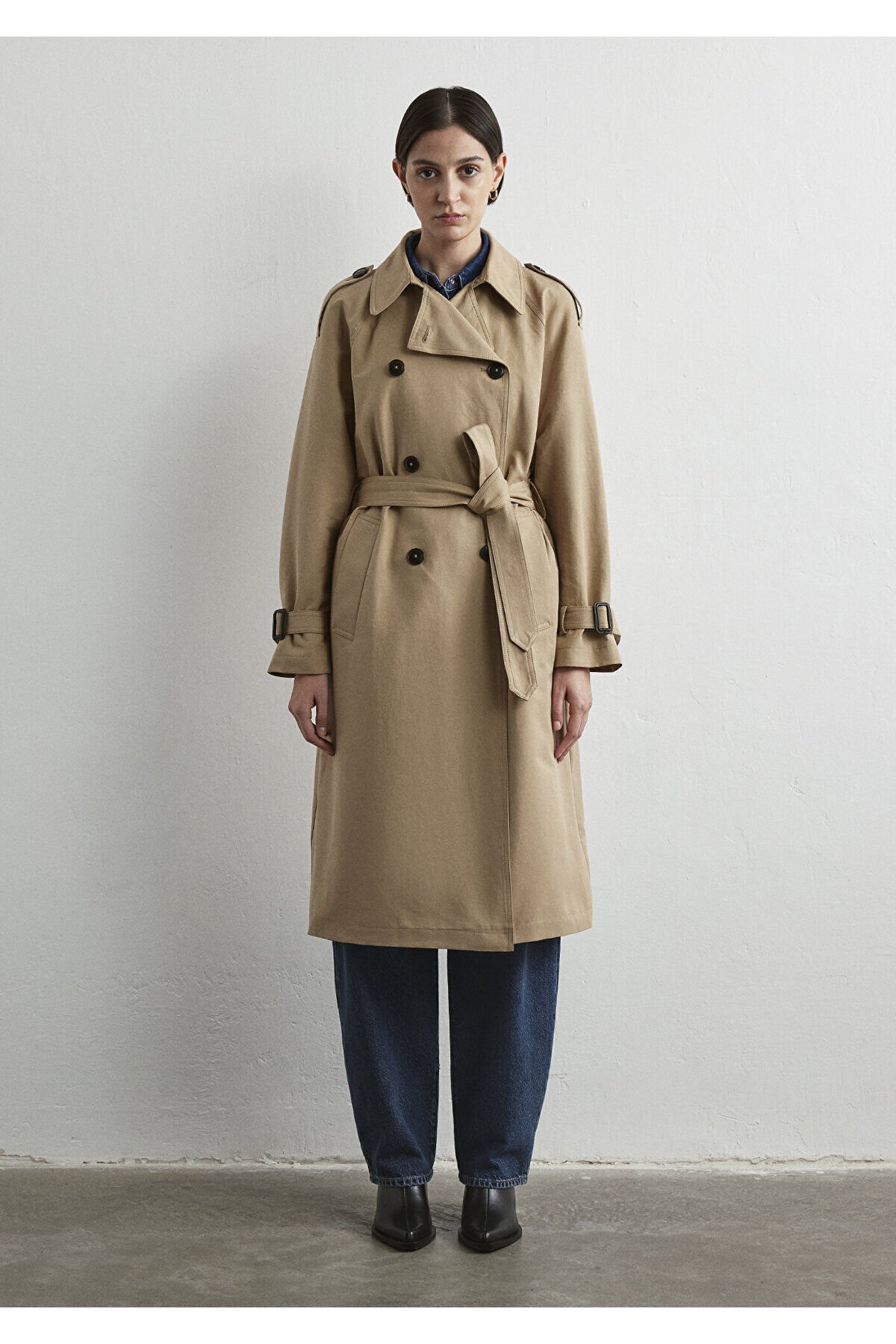 MAVİ KADIN KADIN TRENCHCOAT Koyu Bej 1110458-70202