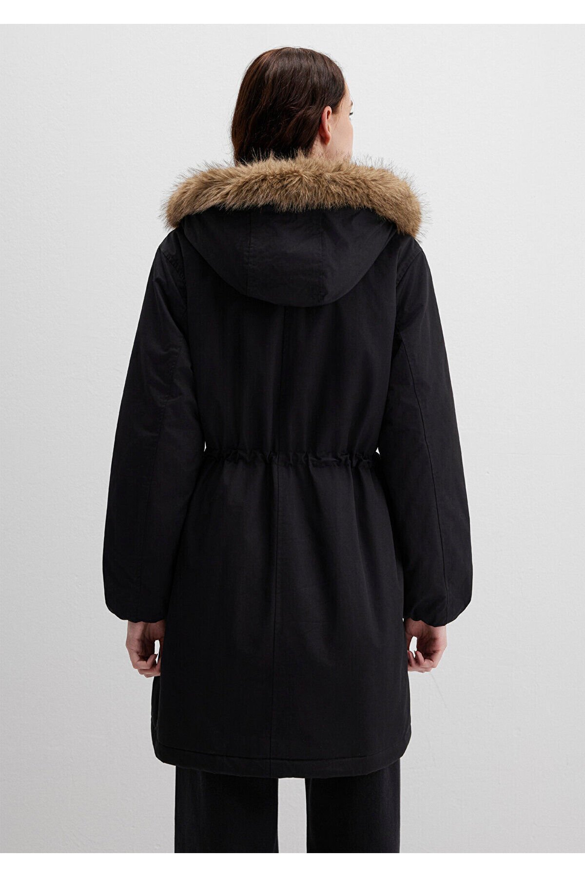 MAVİ KADIN KAPİŞONLU PARKA Siyah 1110786-900