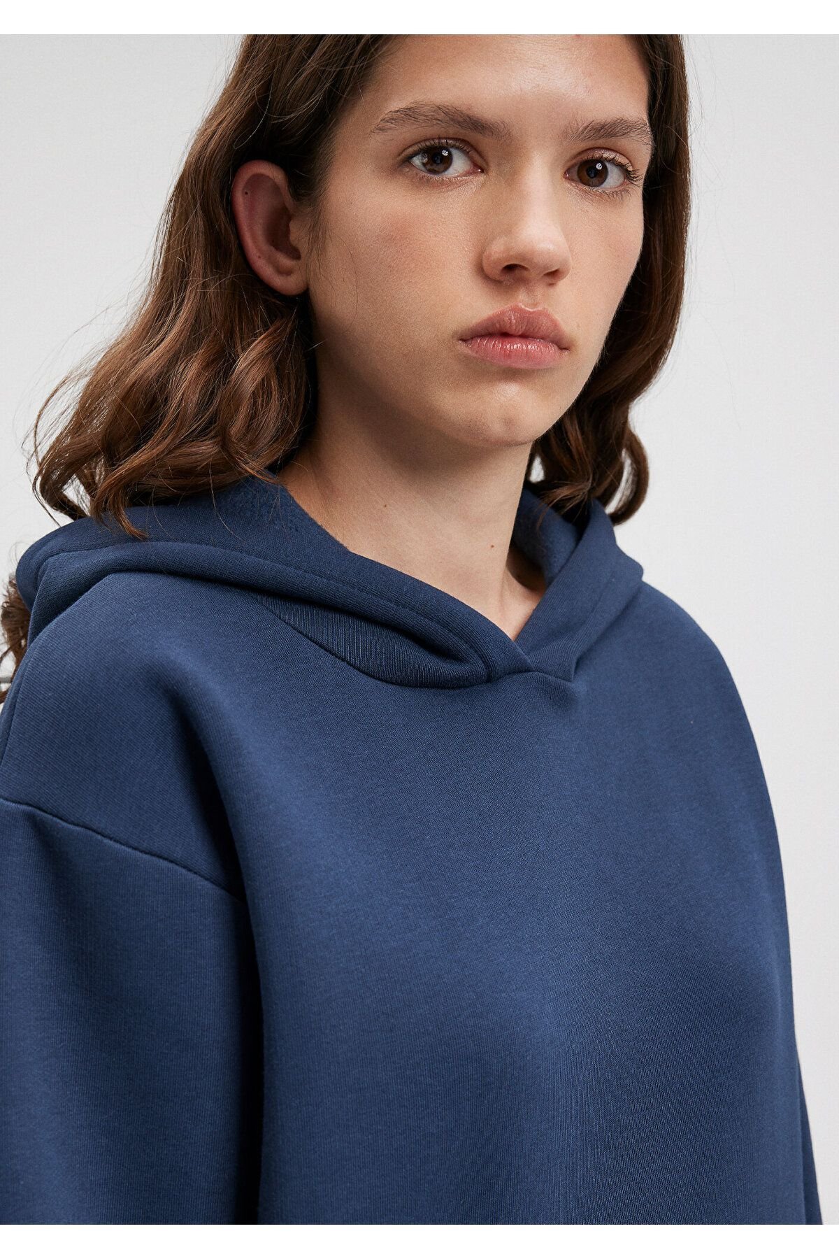 MAVİ KADIN KAPİŞONLU SWEATSHIRT Koyu Lacivert 167299-70488
