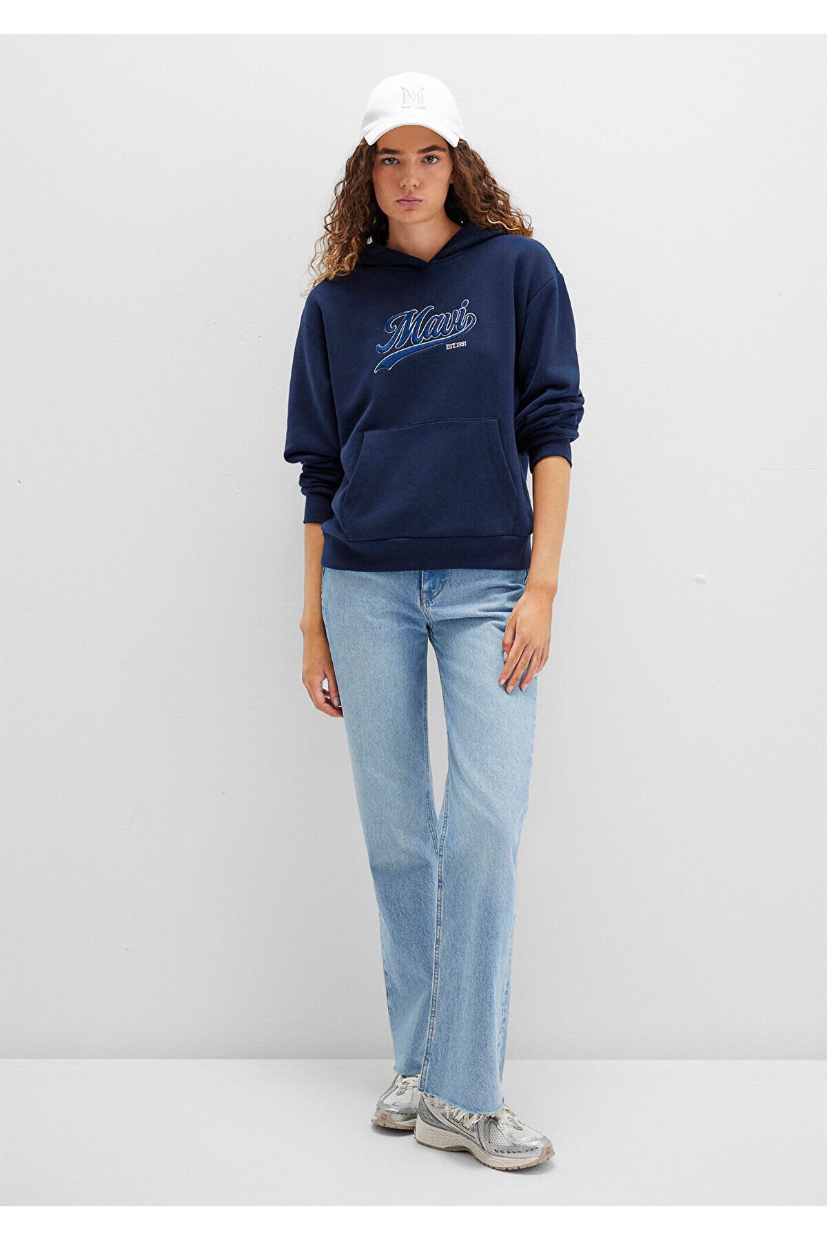 MAVİ KADIN KAPİŞONLU SWEATSHIRT Koyu Lacivert 1S10420-82318