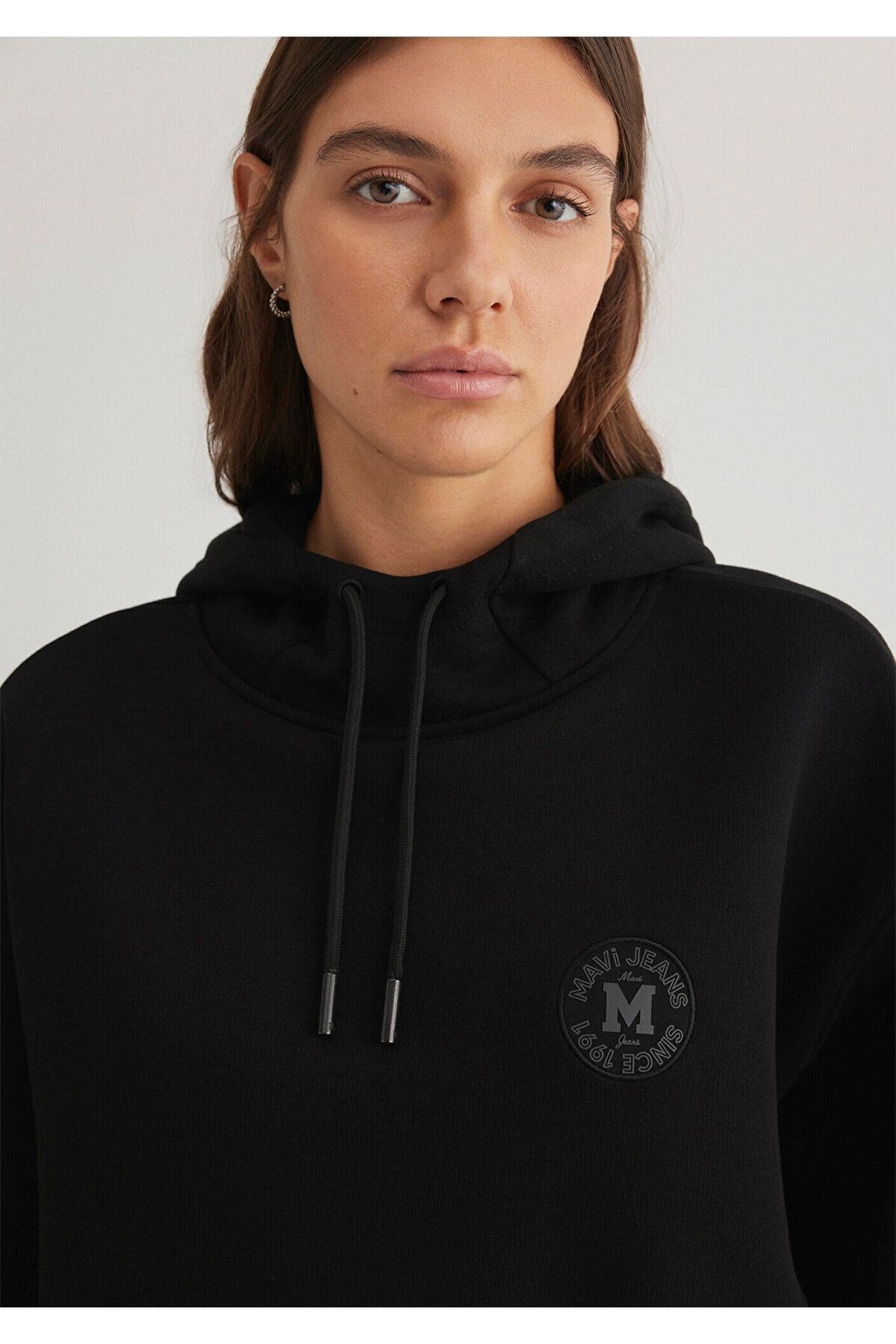 MAVİ KADIN KAPUŞONLU SWEATSHIRT Siyah 1S10305-900