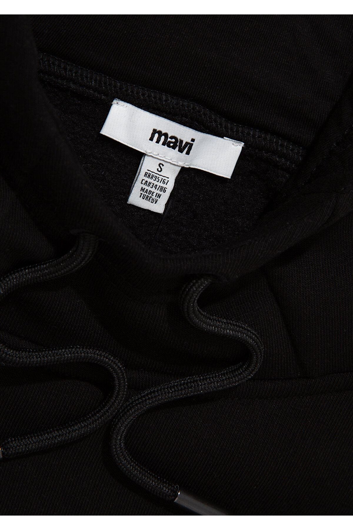 MAVİ KADIN KAPUŞONLU SWEATSHIRT Siyah 1S10305-900
