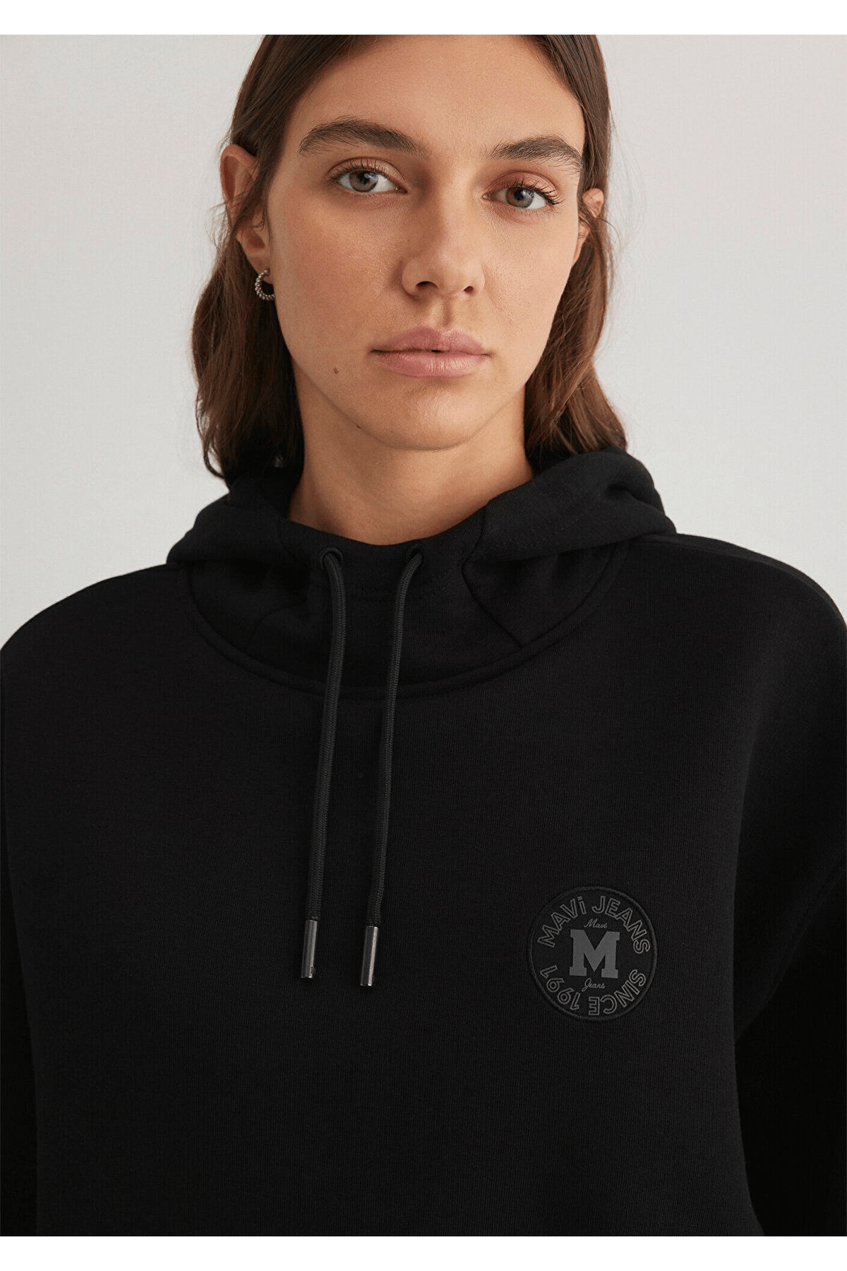 MAVİ KADIN KAPUŞONLU SWEATSHIRT Siyah 1S10305-900