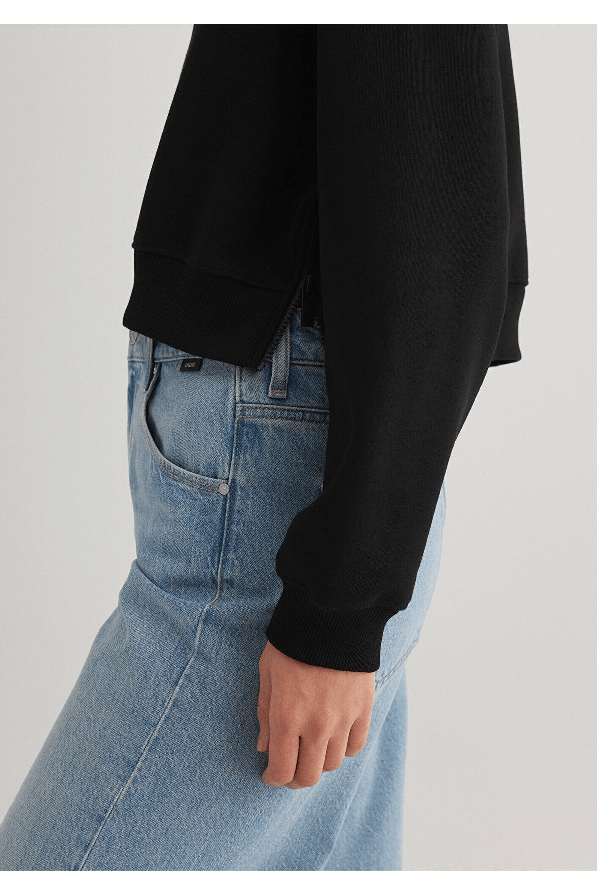 MAVİ KADIN KAPUŞONLU SWEATSHIRT Siyah 1S10305-900