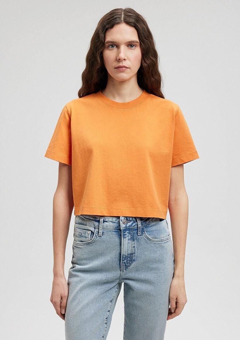 MAVİ KADIN KISA KOL CROP TİŞÖRT Orange Ochre 1611644-71414