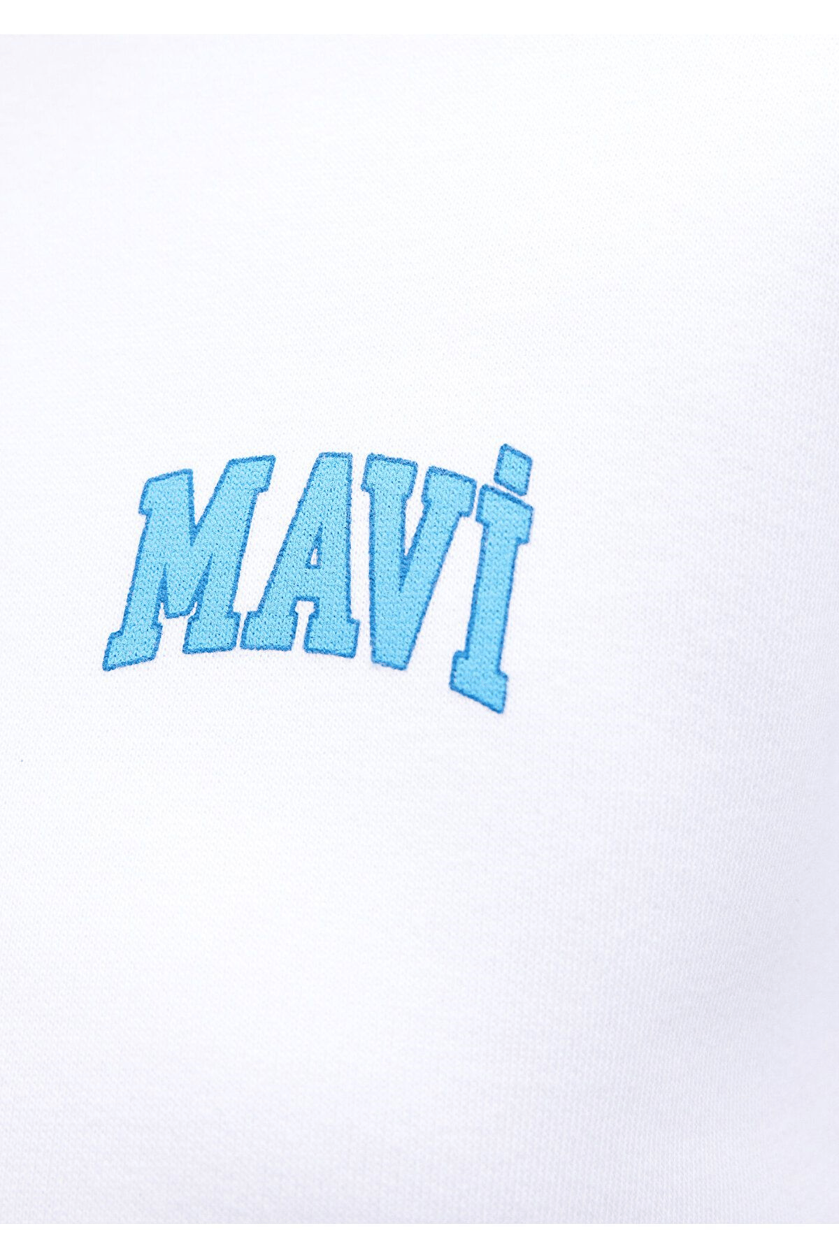 MAVİ KADIN LOGO KISA SWEATSHIRT Beyaz 1611601-620