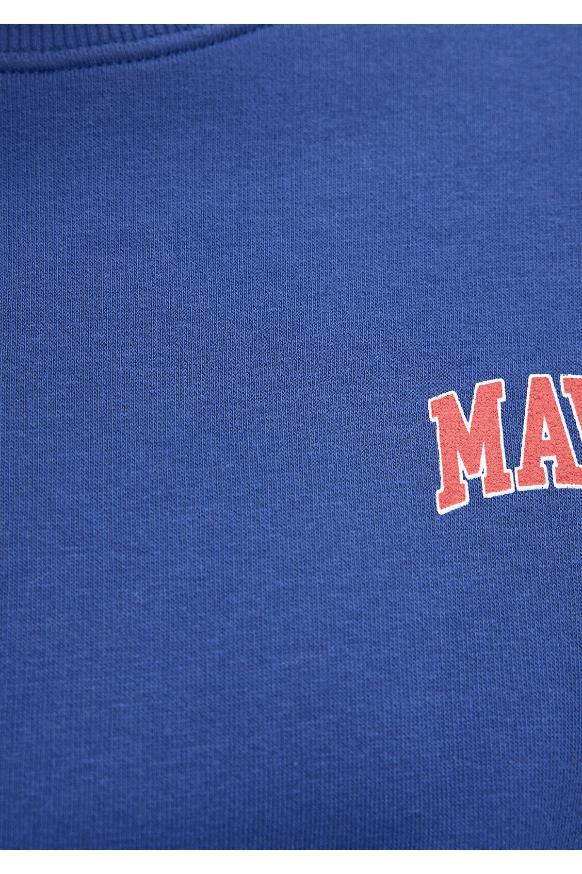 MAVİ KADIN LOGO KISA SWEATSHIRT Koyu Saks Mavi 1611601-70722