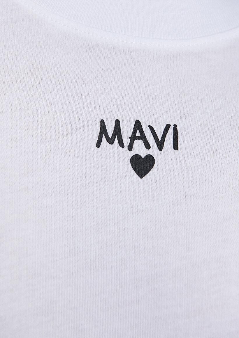MAVİ KADIN LOGO TIŞORT Beyaz 1612244-620