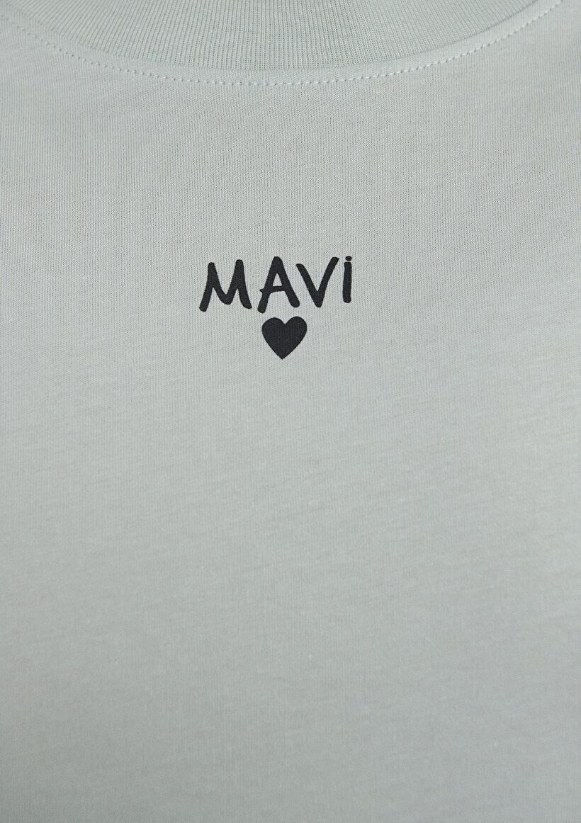MAVİ KADIN LOGO TIŞORT Sis Yeşil 1612244-70148