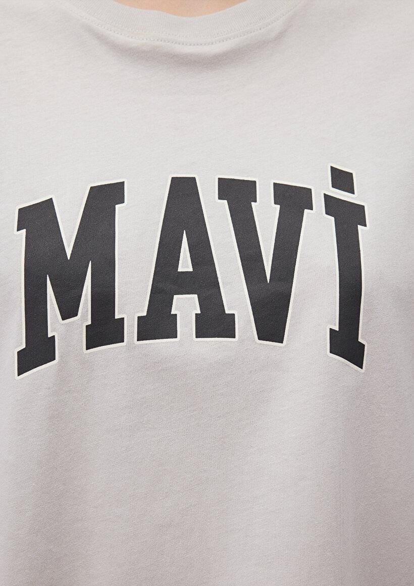 MAVİ KADIN MAVİ BASKILI TİŞÖRT Açık Gri 1600843-70074
