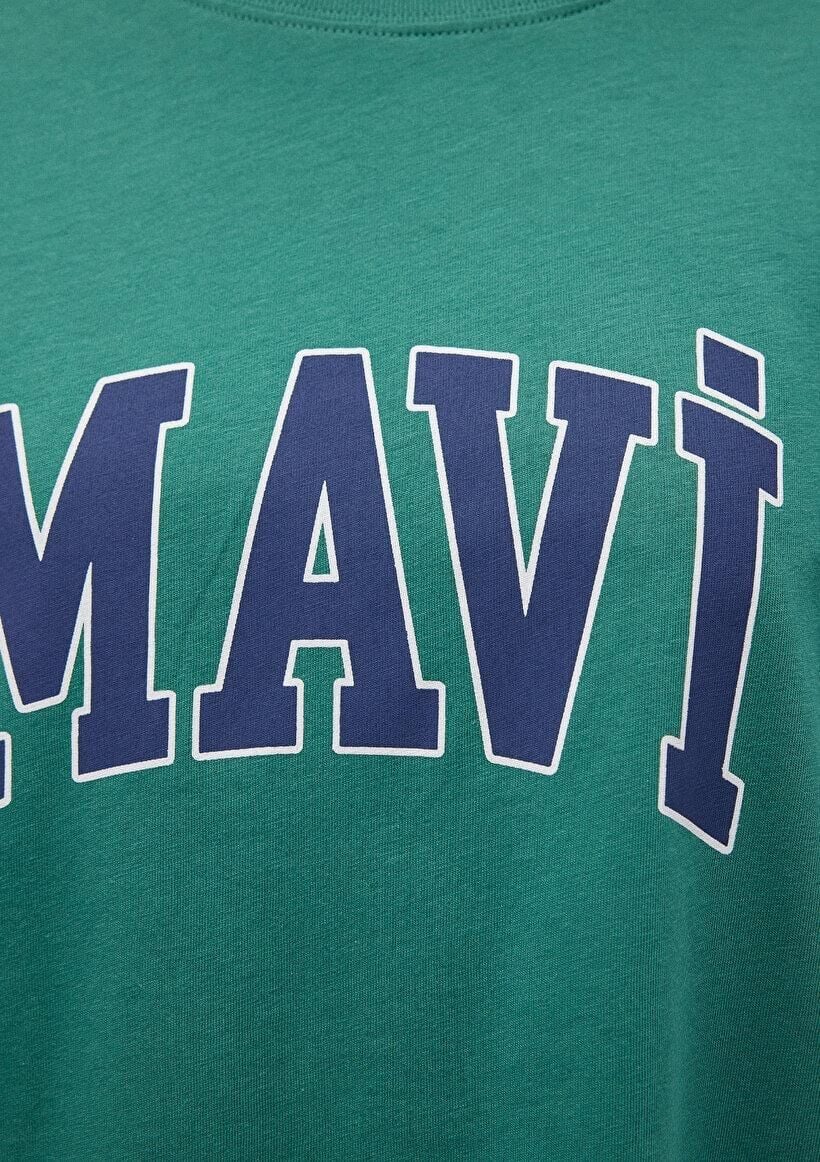 MAVİ KADIN MAVİ BASKILI TİŞÖRT Antique Green 1600843-71918