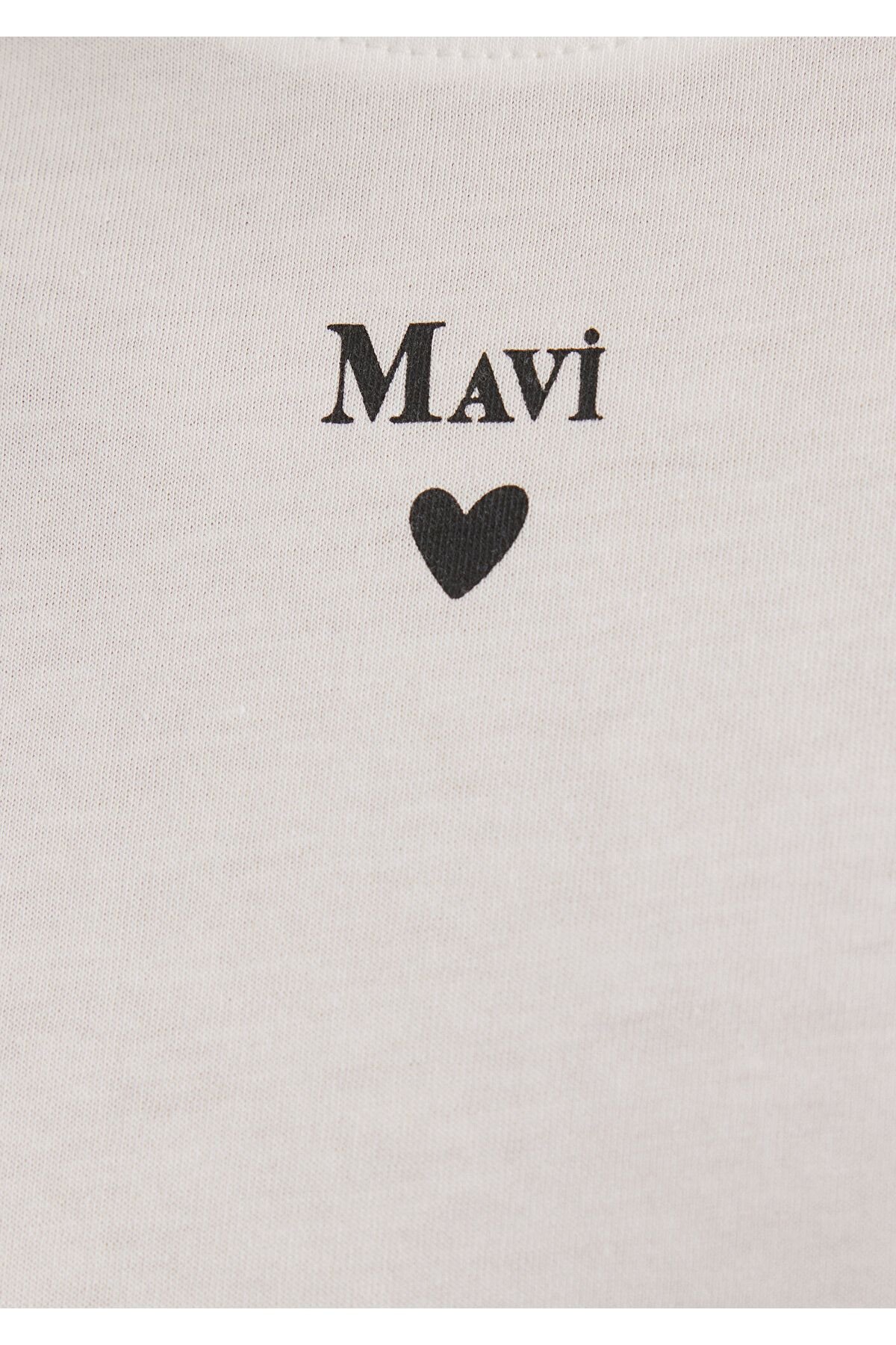 MAVİ KADIN MAVI BASKILI TISÖRT KIRIK BEYAZ 1601185-33389