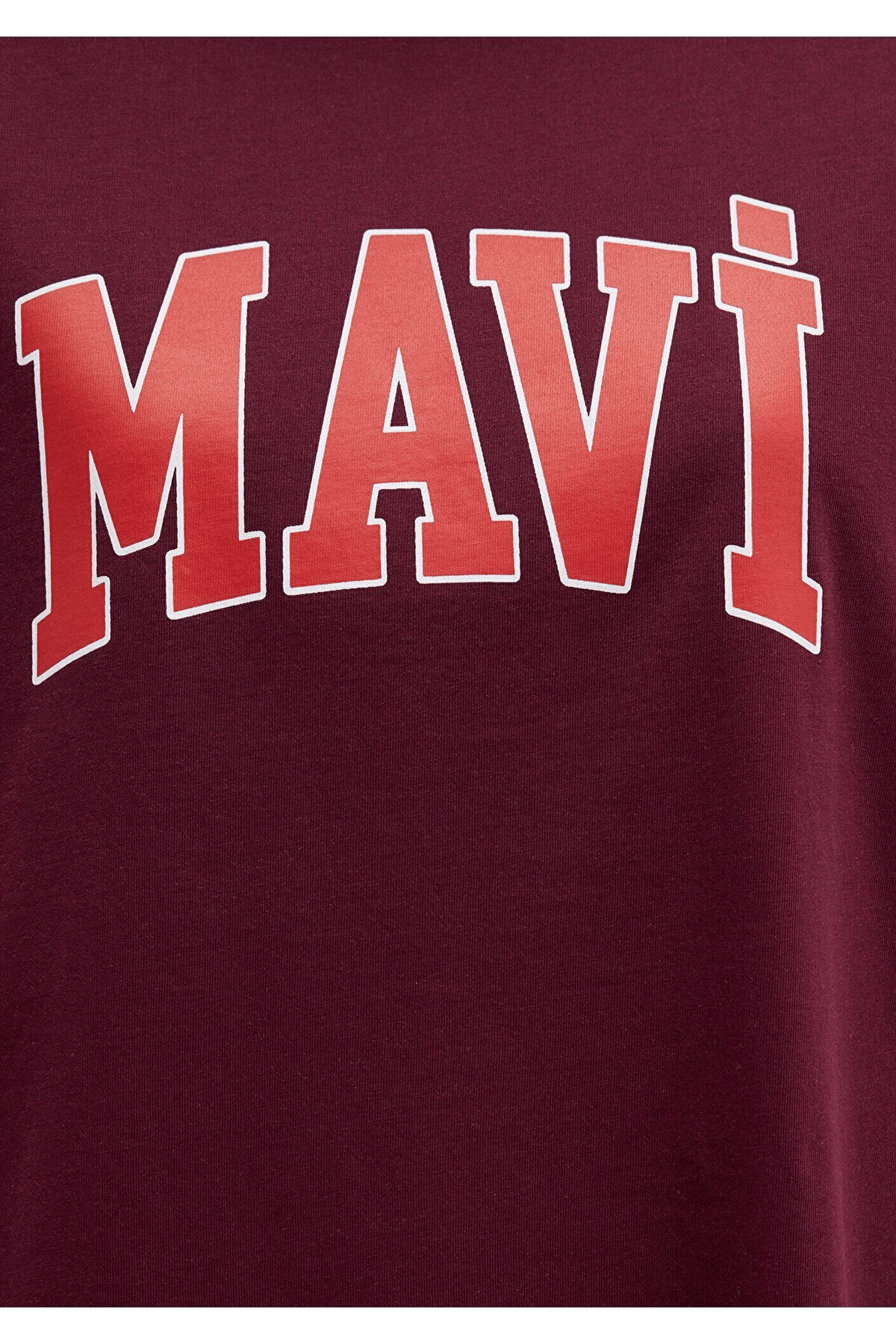 MAVİ KADIN MAVİ BASKILI TİŞÖRT Maroon Banner 1600843-90705