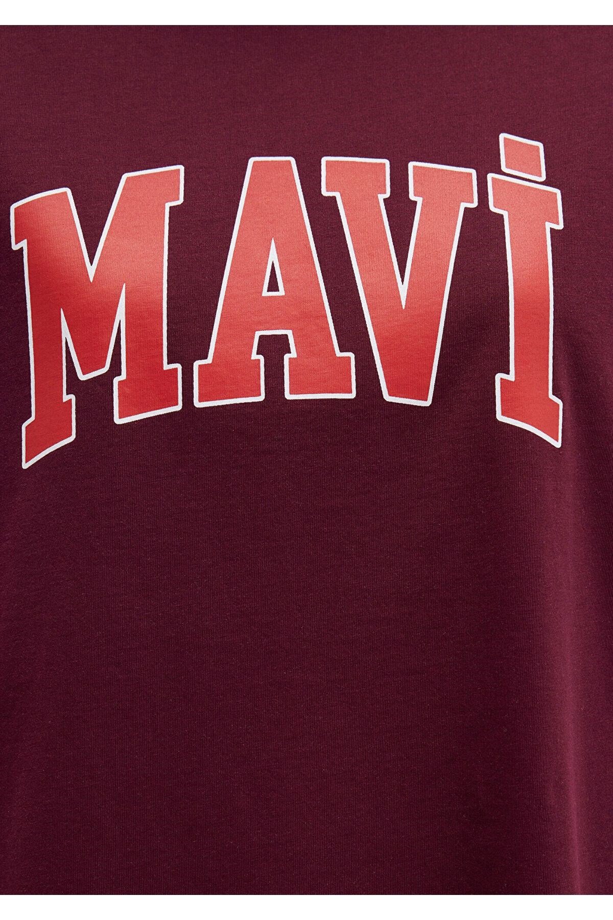 MAVİ KADIN MAVİ BASKILI TİŞÖRT Maroon Banner 1600843-90705