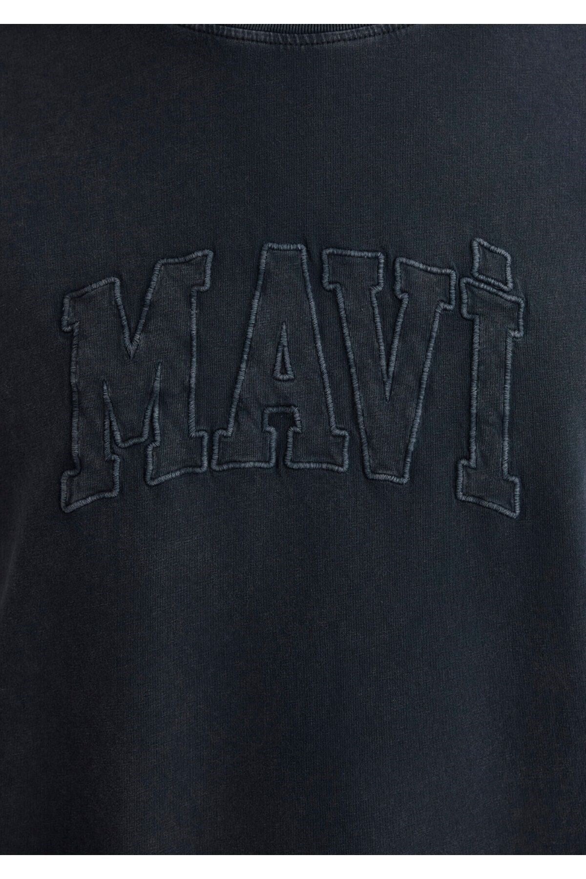 MAVİ KADIN MAVİ BASKILI TİŞÖRT Siyah 1613224-900