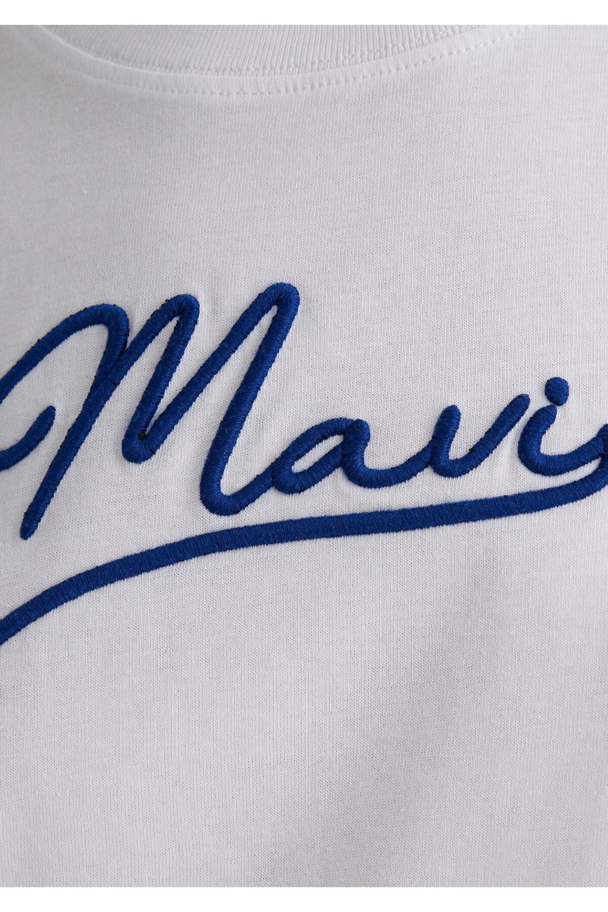 MAVİ KADIN MAVI JEANS BASKILI TİŞÖRT Beyaz 1612421-620